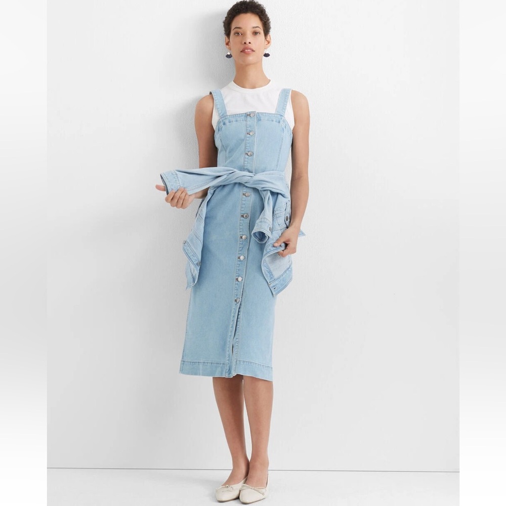Club Monaco Denim Button Front Dress size 10